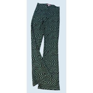 URBAN OUTFITTERS Retro Pull On Hi Rise Flare Printed Pants Size Small